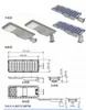 160lm/W φωτεινότητα All-in-One Ηλιακό φως δρόμου 10W 20W LED οδικό φωτισμό