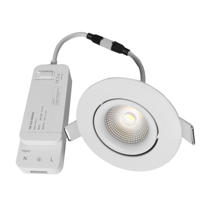 38/60° Downlights 8w των έξυπνων οδηγήσεων γωνίας ακτίνων που εξασθενίζει/θερμοκρασία χρώματος διευθετήσιμη
