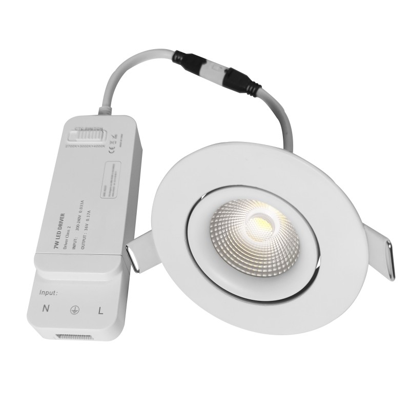 Σύστημα Downlights UGR TUYA των αντιεκθαμβωτικών υπαίθριων έξυπνων οδηγήσεων ΣΠΆΔΙΚΑΣ 7 Watt για το ξενοδοχείο