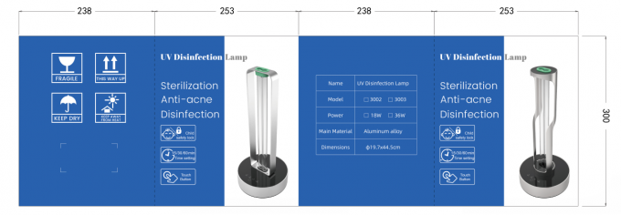 36W UV λαμπτήρας απολύμανσης